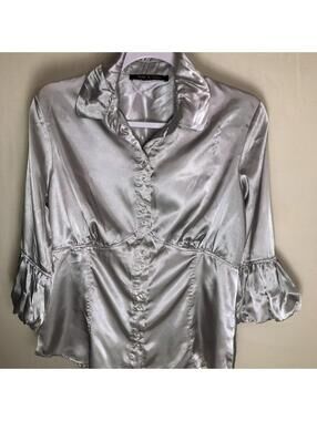 Violet & Claire brand silver-grey blouse